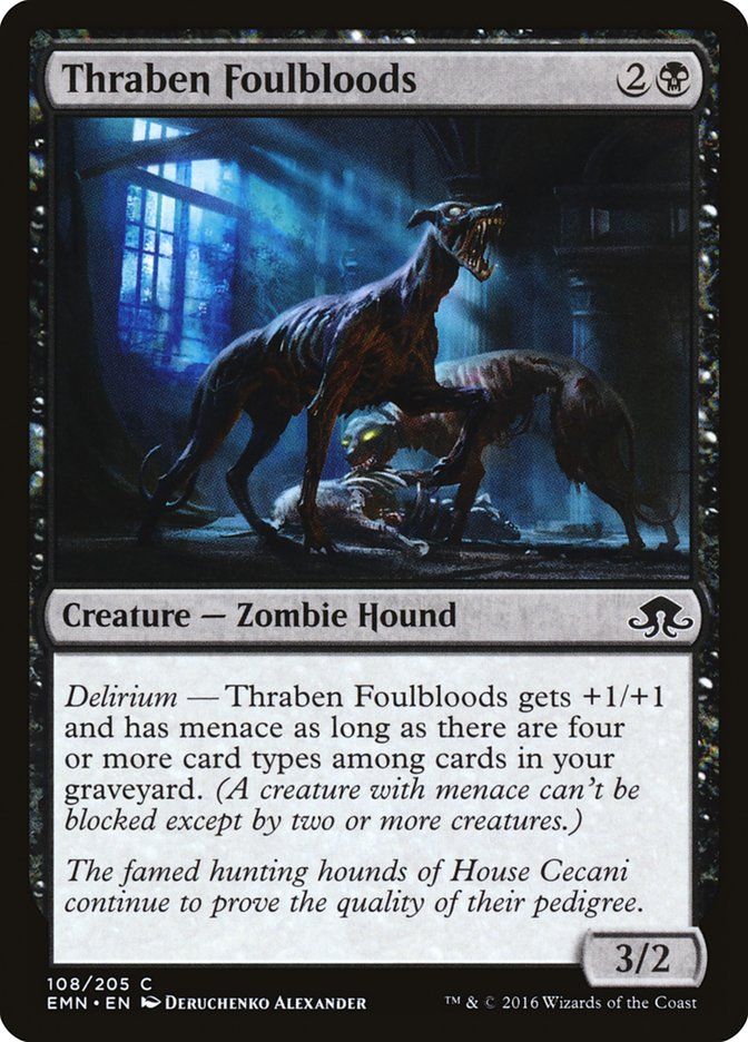Carta MTG-Thraben Foulbloods-Luna Spettrale-N.108-EN-NM-Common