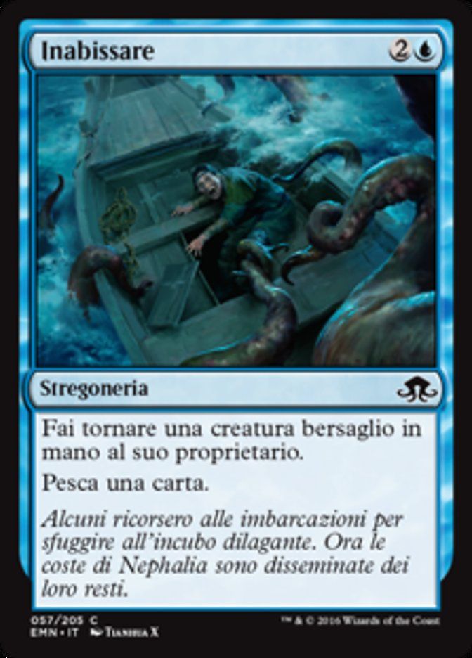 Carta MTG-Inabissare-Luna Spettrale-N.057-ITA-NM-Common