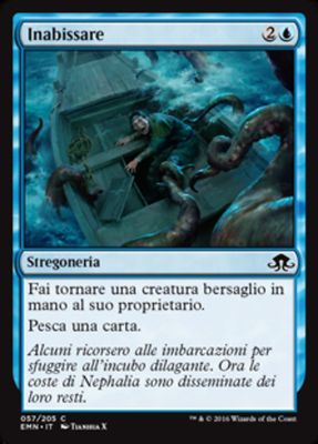 Carta MTG-Inabissare-Luna Spettrale-N.057-ITA-NM-Common