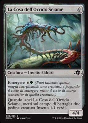 Carta MTG-La Cosa dell'Orrido Sciame-Luna Spettrale-N.008-ITA-NM-Common