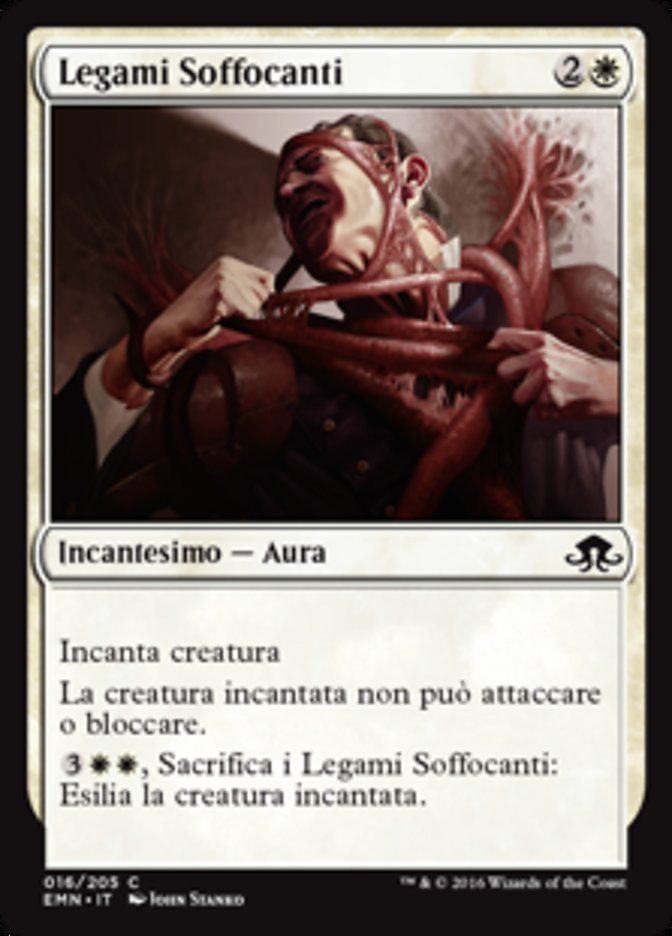 Carta MTG-Legami Soffocanti-Luna Spettrale-N.016-ITA-NM-Common