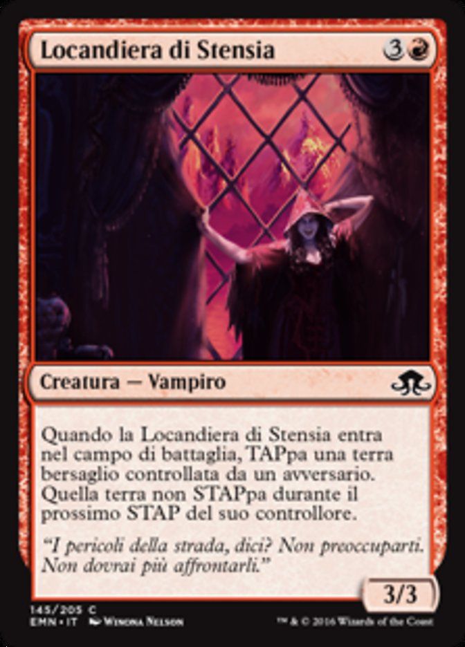 Carta MTG-Locandiera di Stensia-Luna Spettrale-N.145-ITA-NM-Common