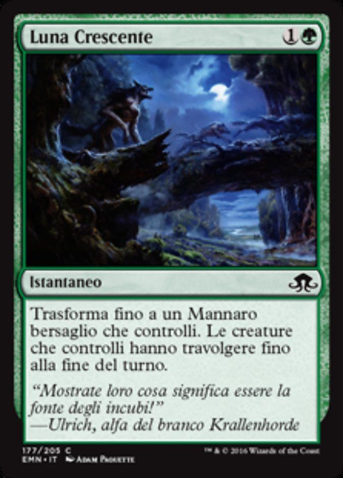 Carta MTG-Luna Crescente-Luna Spettrale-N.177-ITA-NM-Common