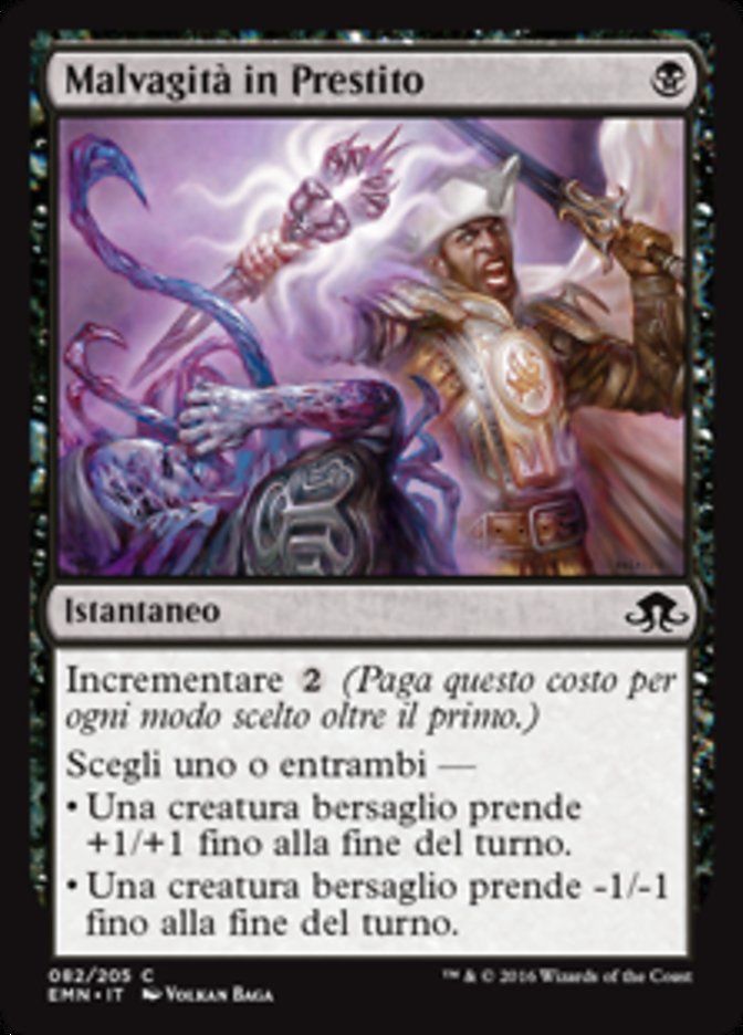 Carta MTG-Malvagità in Prestito-Luna Spettrale-N.082-ITA-NM-Common