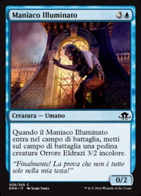 Carta MTG-Maniaco Illuminato-Luna Spettrale-N.058-ITA-NM-Common