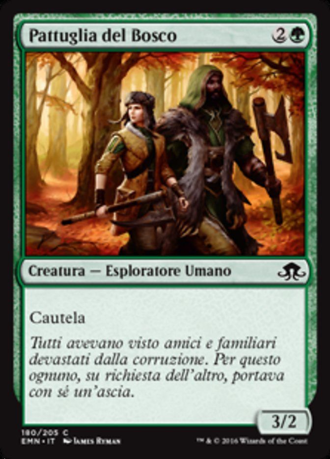 Carta MTG-Pattuglia del Bosco-Luna Spettrale-N.180-ITA-NM-Common