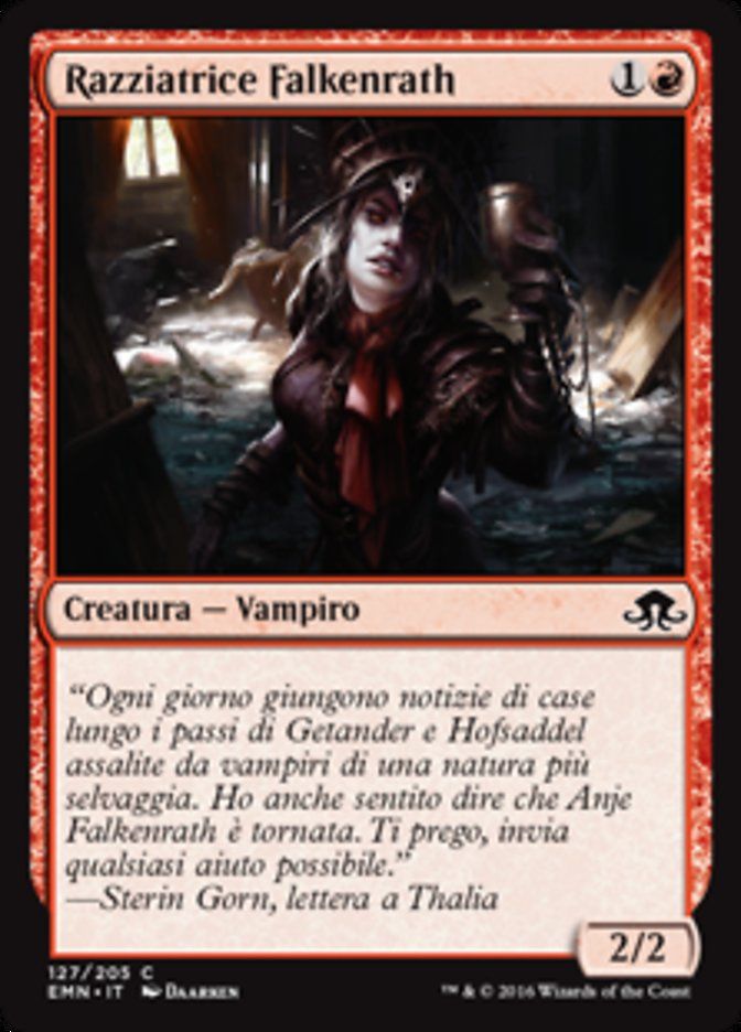 Carta MTG-Razziatrice Falkenrath-Luna Spettrale-N.127-ITA-NM-Common