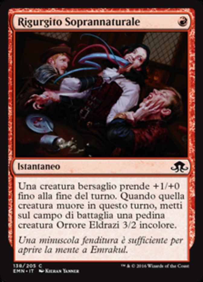 Carta MTG-Rigurgito Soprannaturale-Luna Spettrale-N.138-ITA-NM-Common