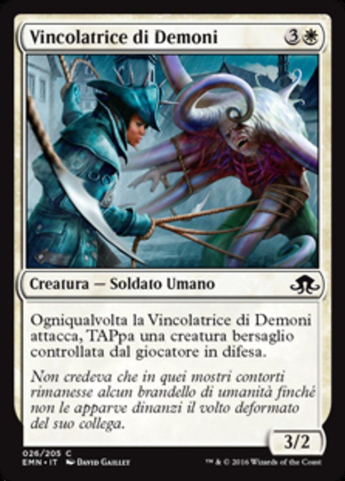Carta MTG-Vincolatrice di Demoni-Luna Spettrale-N.026-ITA-NM-Common