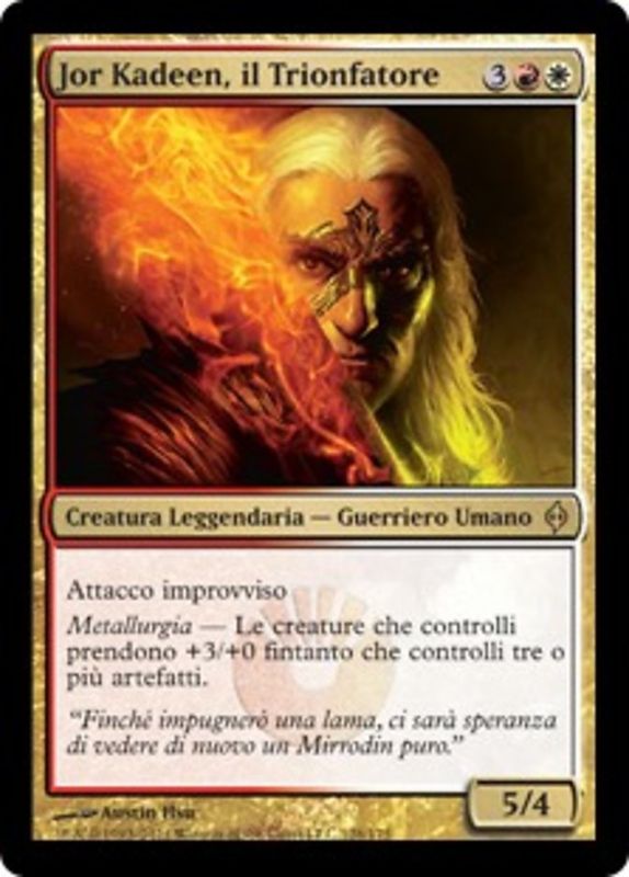 Carta MTG-Jor Kadeen, il Trionfatore-Nuova Phyrexia-N.128-ITA-EX-Rare