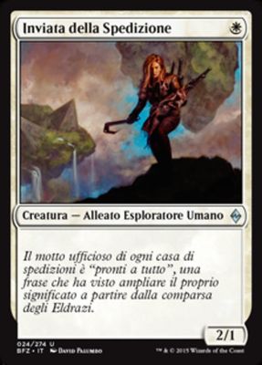 Carta MTG-Inviata della Spedizione-Battaglia per Zendikar-N.024-ITA-EX-Uncommon Carta MTG-Inviata della Spedizione-Battaglia per Zendikar-N.024-ITA-EX-Uncommon
