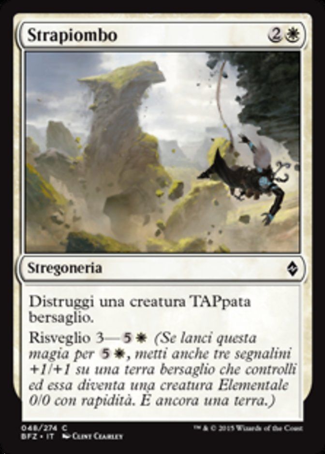 Carta MTG-Strapiombo-Battaglia per Zendikar-N.048-ITA-EX-Common