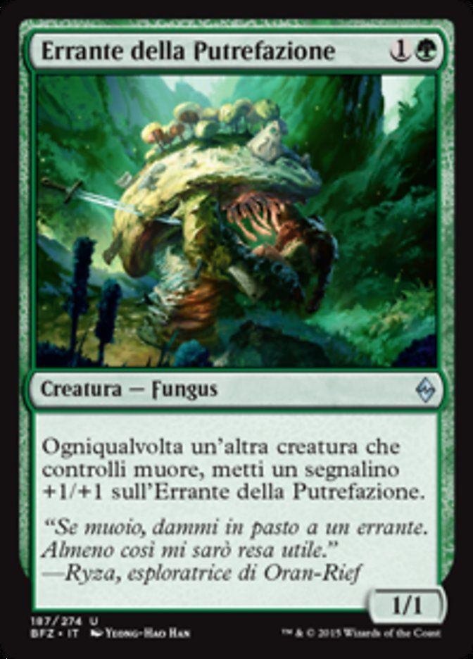 Carta MTG-Errante della Putrefazione-Battaglia per Zendikar-N.187-ITA-EX-Uncom
