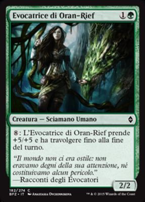 Carta MTG-Evocatrice di Oran-Rief-Battaglia per Zendikar-N.182-ITA-EX-Common