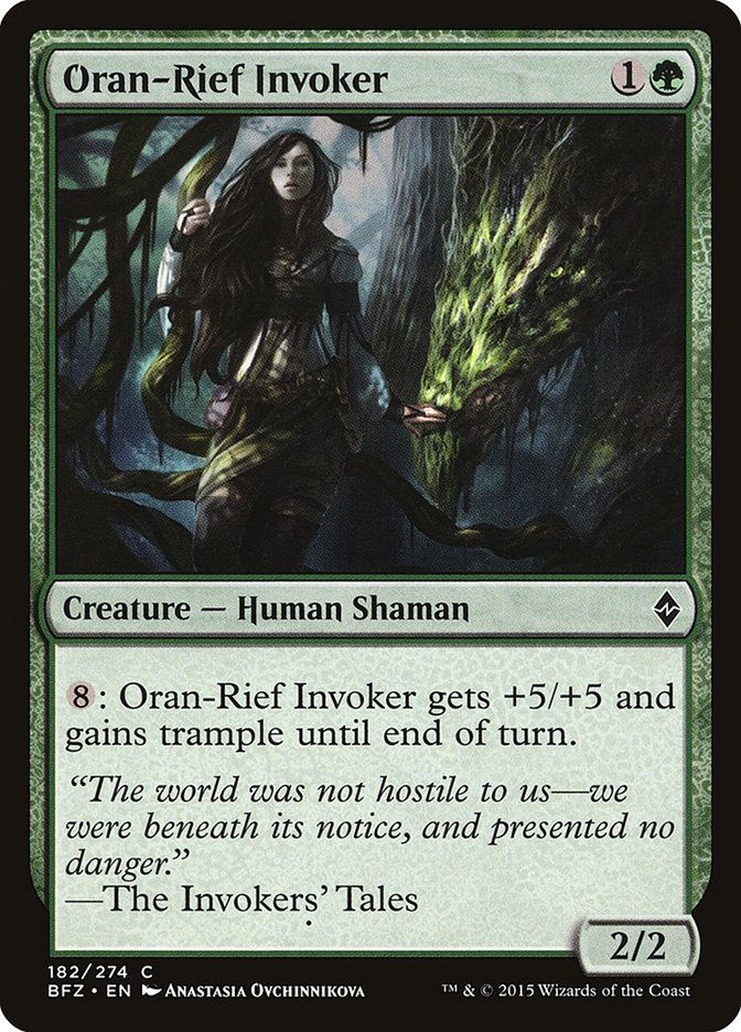 Carta MTG-Oran-Rief Invoker-Battaglia per Zendikar-N.182-EN-EX-Common