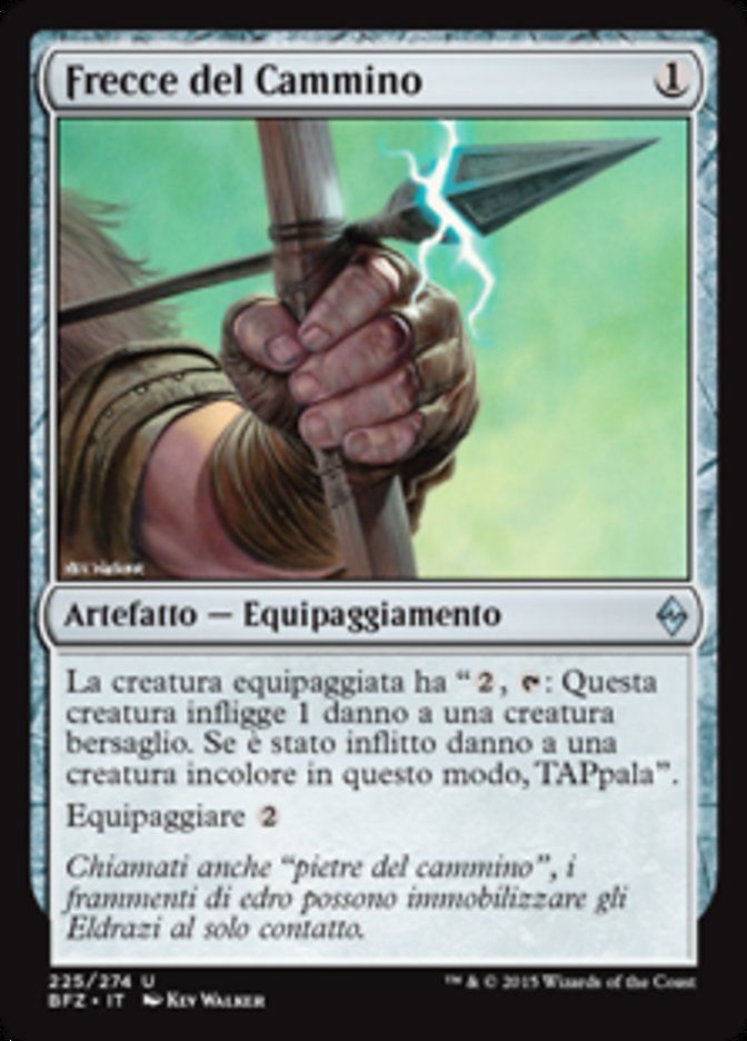 Carta MTG-Frecce del Cammino-Battaglia per Zendikar-N.225-ITA-EX-Uncommon