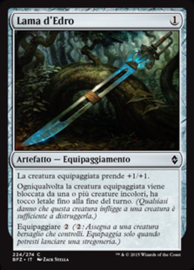 Carta MTG-Lama d'Edro-Battaglia per Zendikar-N.224-ITA-EX-Common