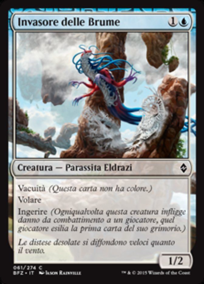 Carta MTG-Invasore delle Brume-Battaglia per Zendikar-N.061-ITA-EX-Common