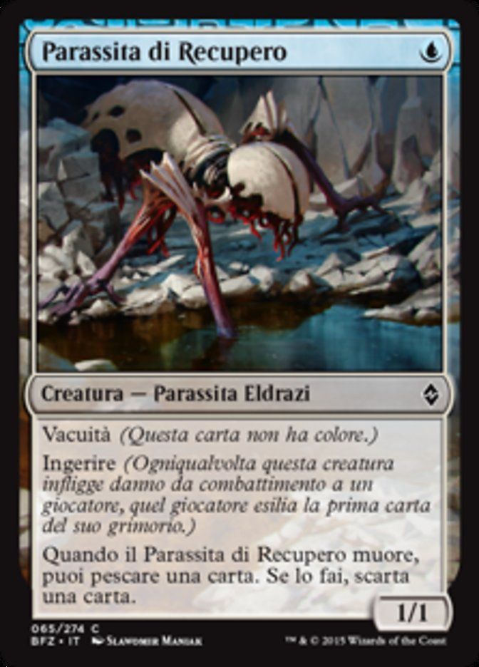 Carta MTG-Parassita di Recupero-Battaglia per Zendikar-N.065-ITA-EX-Common