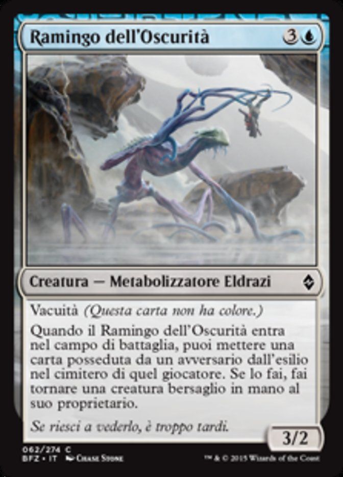 Carta MTG-Ramingo dell'Oscurità-Battaglia per Zendikar-N.062-ITA-EX-Common