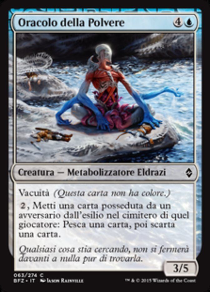 Carta MTG-Oracolo della Polvere-Battaglia per Zendikar-N.063-ITA-EX-Common