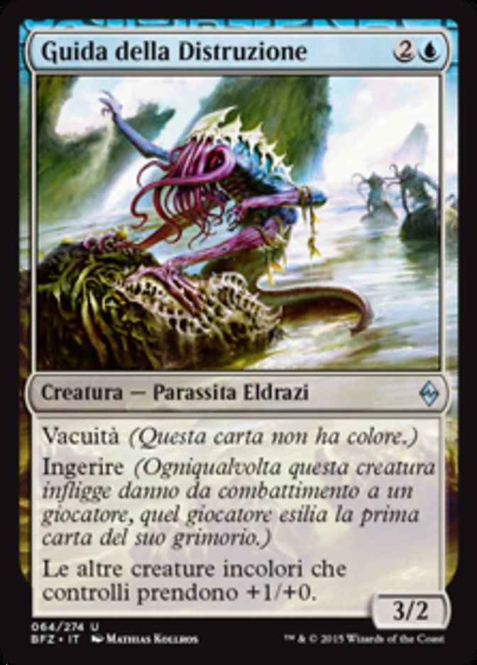 Carta MTG-Guida della Distruzione-Battaglia per Zendikar-N.064-ITA-EX-Uncommon