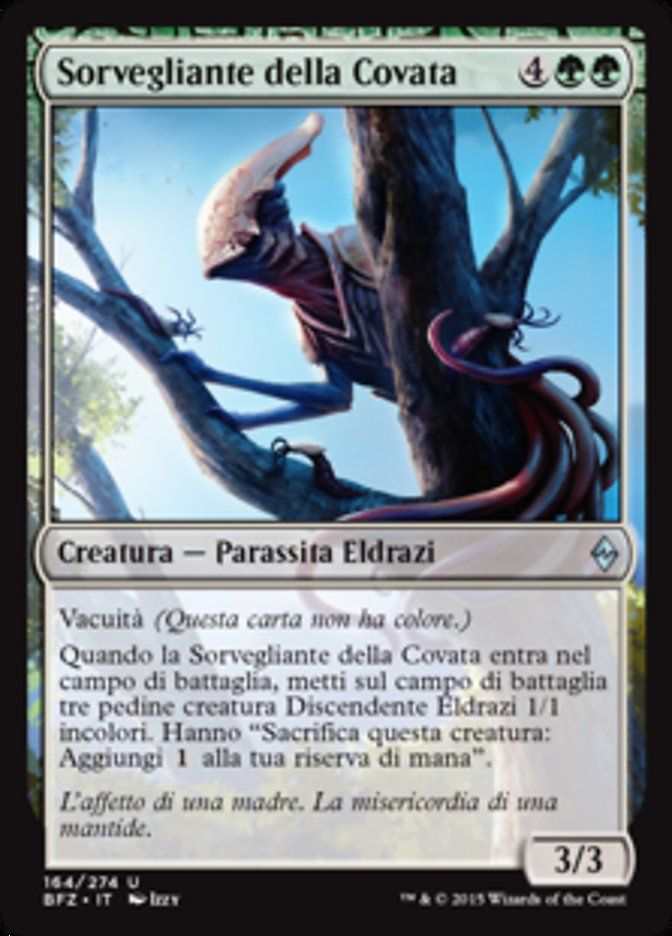Carta MTG-Sorvegliante della Covata-Battaglia per Zendikar-N.164-ITA-EX-Uncomm.