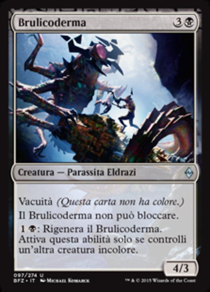 Carta MTG-Brulicoderma-Battaglia per Zendikar-N.097-ITA-EX-Uncommon