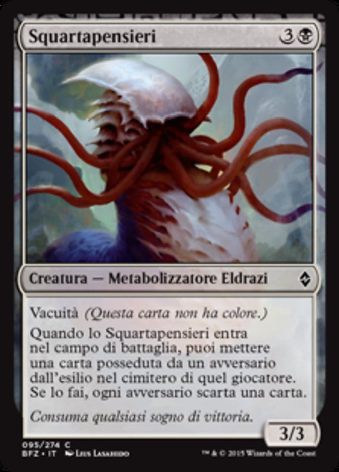 Carta MTG-Squartapensieri-Battaglia per Zendikar-N.095-ITA-EX-Common