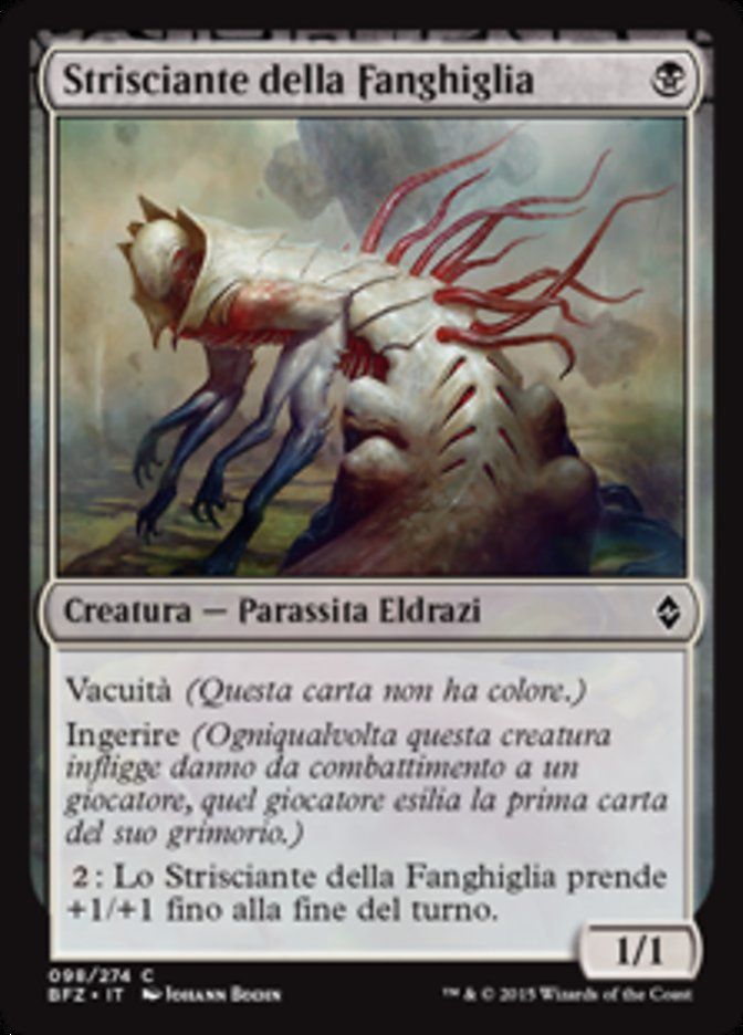 Carta MTG-Strisciante della Fanghiglia-Battaglia per Zendikar-N.098-ITA-EX-Comm