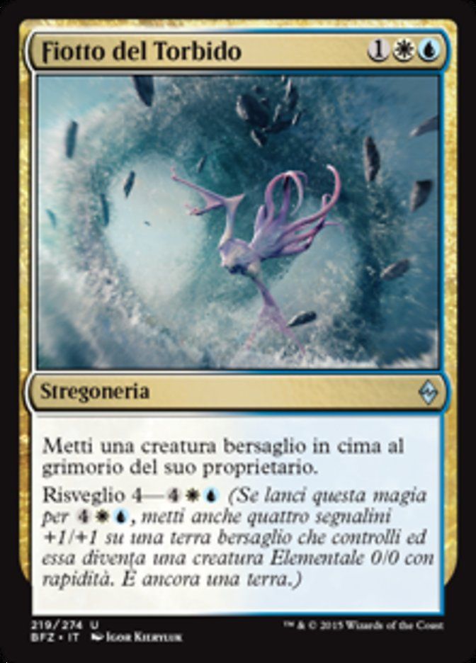 Carta MTG-Fiotto del Torbido-Battaglia per Zendikar-N.219-ITA-EX-Uncommon