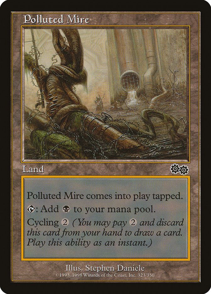 Carta MTG-Palude Inquinata-Saga di Urza-N.323-ITA-EX-Common