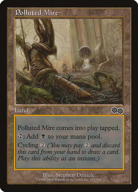 Carta MTG-Palude Inquinata-Saga di Urza-N.323-ITA-EX-Common
