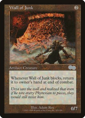 Carta MTG-Wall of Junk-Saga di Urza-N.315-EN-Good-Uncommon