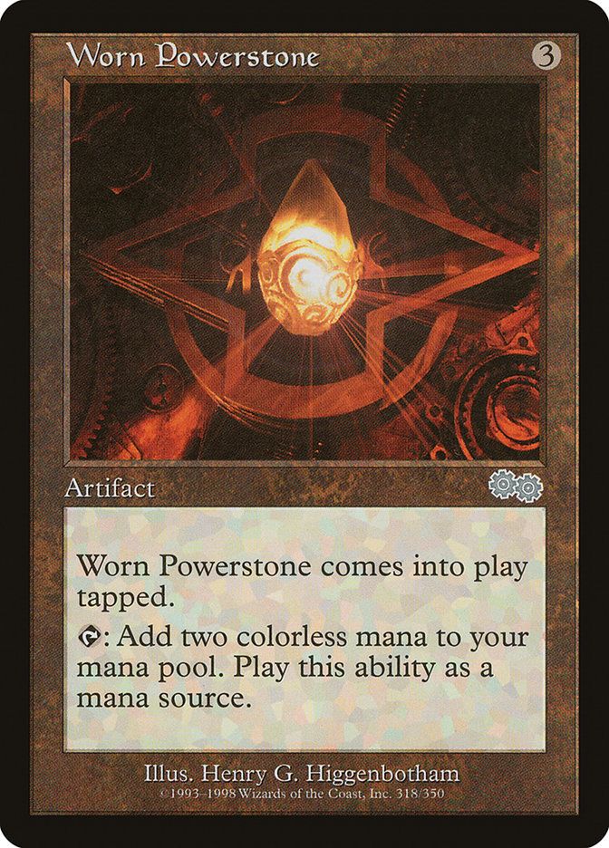 Carta MTG-Pietra del Potere Consunta-Saga di Urza-N.318-FRA-EX-Uncommon
