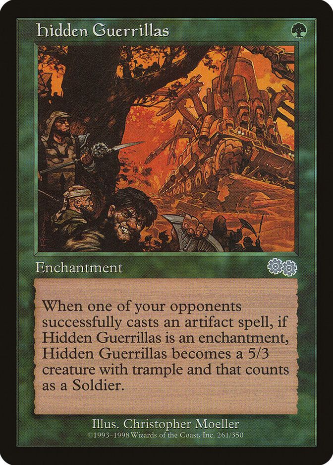 Carta MTG-Guerriglieri Nascosti-Saga di Urza-N.261-ITA-Good-Uncommon