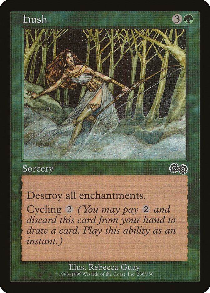 Carta MTG-Hush-Saga di Urza-N.266-EN-Poor-Common