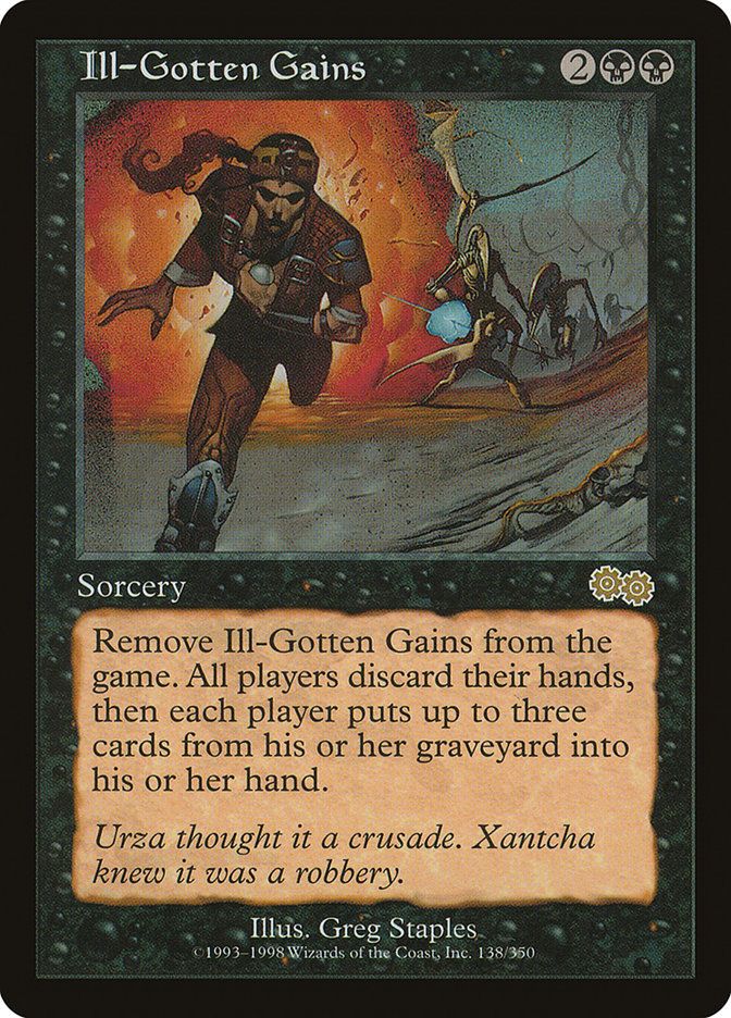 Carta MTG-Guadagni Illeciti-Saga di Urza-N.138-ITA-Good-Rare