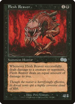Carta MTG-Flesh Reaver-Saga di Urza-N.136-EN-Good-Uncommon