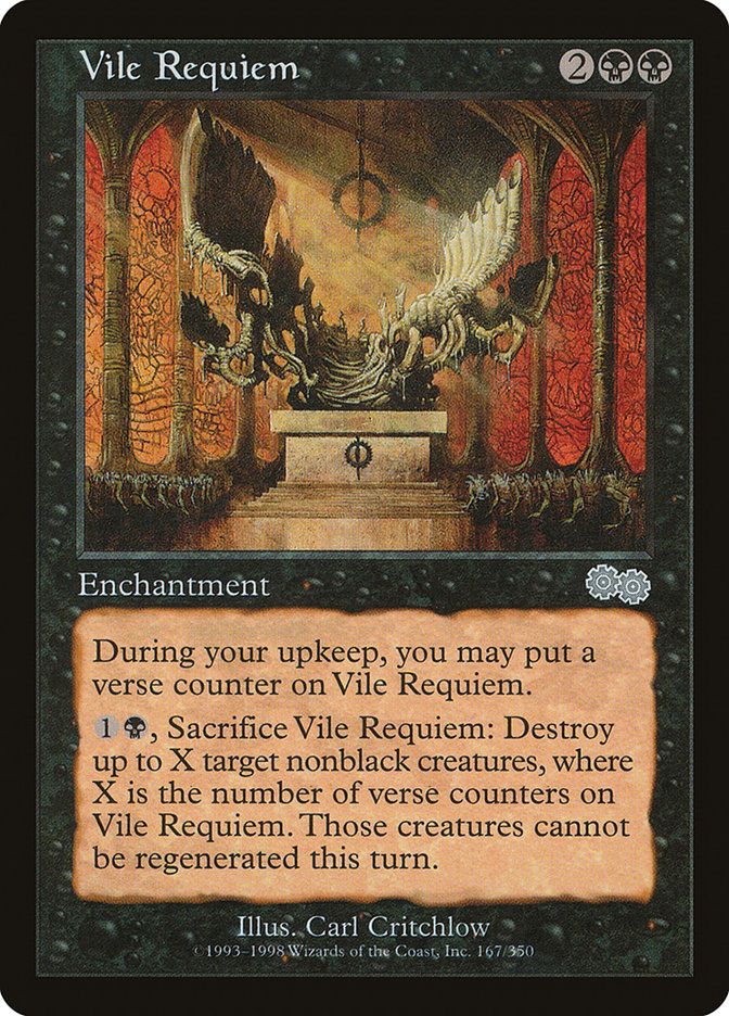 Carta MTG-Vile Requiem-Saga di Urza-N.167-EN-LP-Uncommon