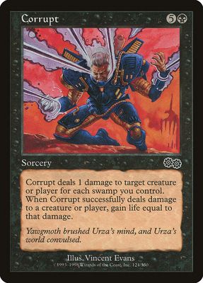 Carta MTG-Corrompere-Saga di Urza-N.124-ITA-EX-Common