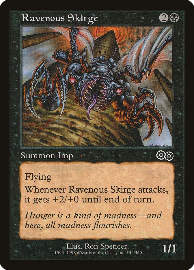 Carta MTG-Skirge Famelico-Saga di Urza-N.152-ITA-Good-Common