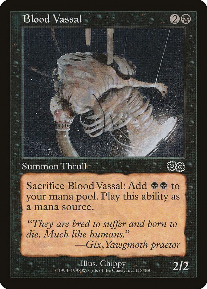 Carta MTG-Blood Vassal-Saga di Urza-N.118-EN-Good-Common