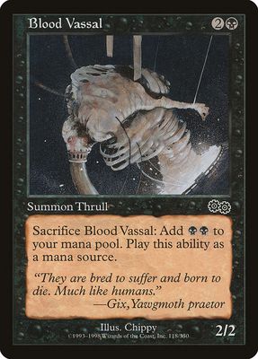 Carta MTG-Blood Vassal-Saga di Urza-N.118-EN-Good-Common
