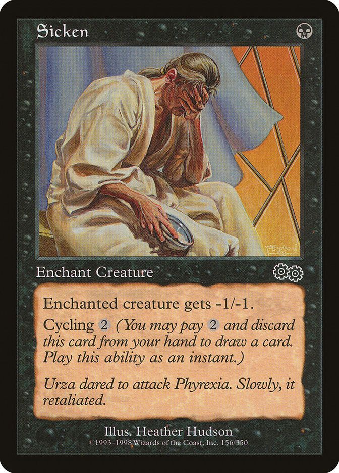 Carta MTG-Sicken-Saga di Urza-N.156-ITA-Good-Common