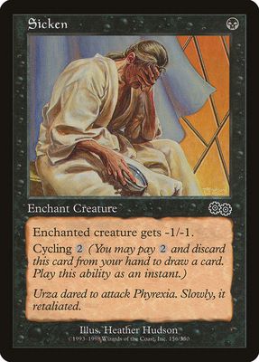 Carta MTG-Sicken-Saga di Urza-N.156-ITA-Good-Common