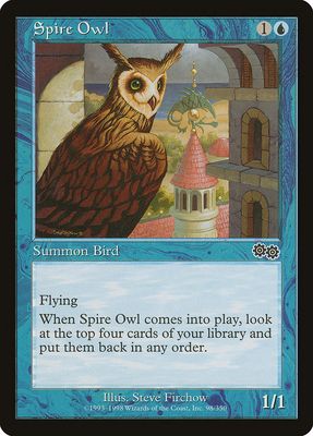 Carta MTG-Spire Owl-Saga di Urza-N.098-EN-Good-Common