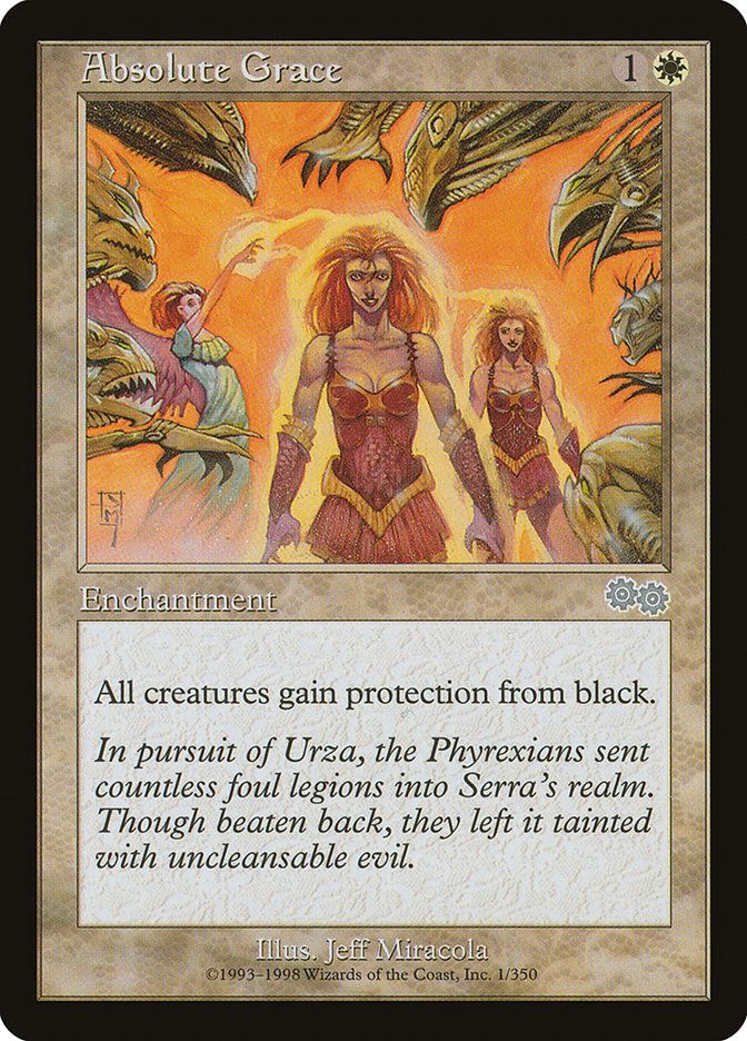 Carta MTG-Grazia Assoluta-Saga di Urza-N.001-ITA-EX-Uncommon