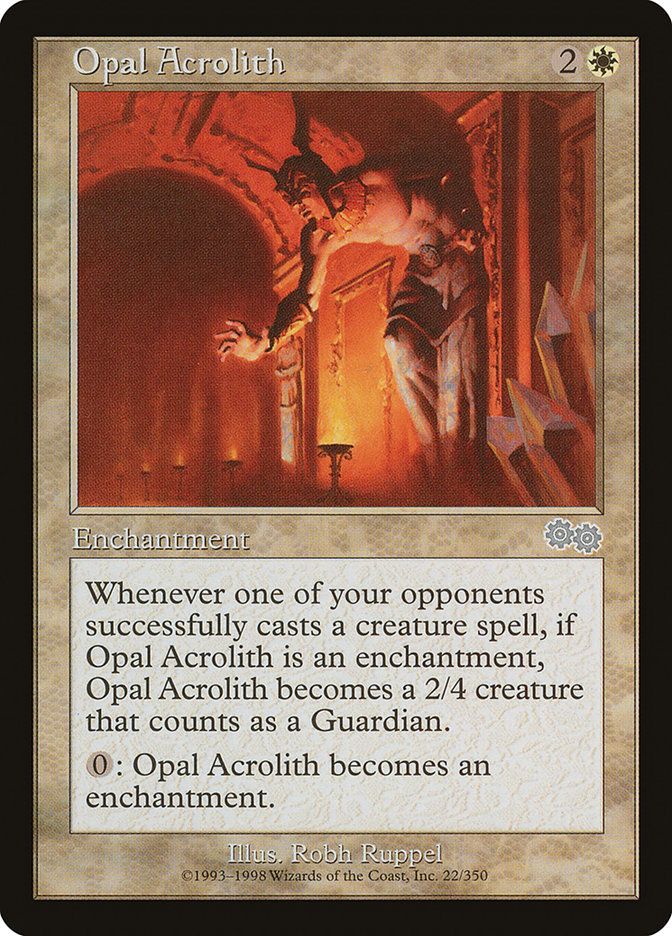 Carta MTG-Opal Acrolith-Saga di Urza-N.022-EN-Good-Uncommon