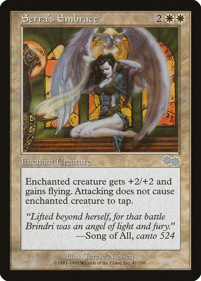 Carta MTG-Serra's Embrace-Saga di Urza-N.047-EN-Good-Uncommon
